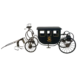 Early 20th Century Model of a Royal Carriage / Framed Chinese Silk Embroidery