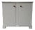 Art Deco Retro Cabinet with Painted Wooden Shelves, 1940s For Sale