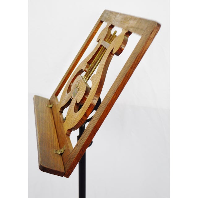 Antique Hamilton Adjustable Iron Base Music Stand Chairish