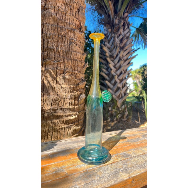 Bertil Vallien Set of Two Mid 20th Century Wind Pipes Series Bud Vases by Bertil Vallien for Kosta Boda For Sale - Image 4 of 8