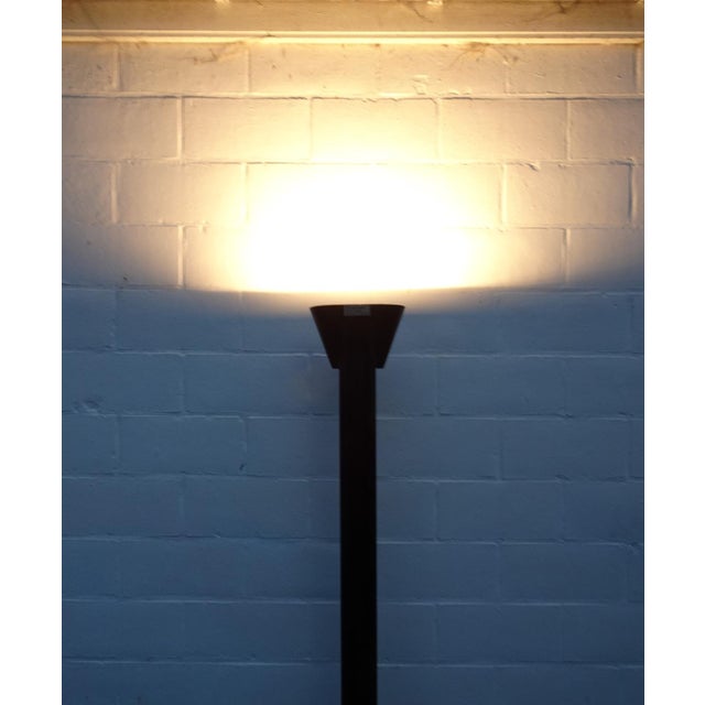 Black Vintage Italian Black Metal Floor Lamp by Lami Progretti, 1980 For Sale - Image 8 of 18