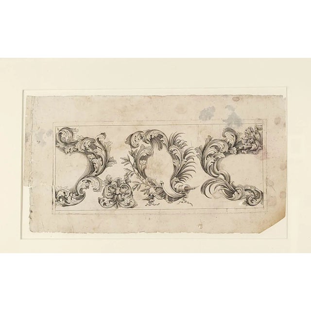 A 17th-century architectural print, Italy. This engraving was used as a template for decorations.