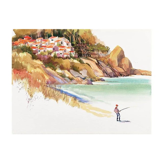 'Fishing the Pacific Riviera' by Stan Cohen For Sale - Image 9 of 9