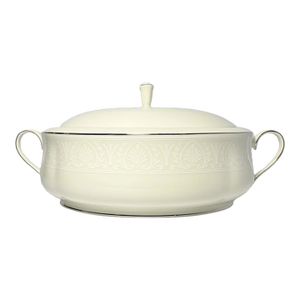 Lenox “Courtyard, Platinum” Bone China Serving Vegetable Bowl
