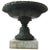 19th Century Grand Tour Beaux Arts Bronze on White Marble Plinth Tazza Urn For Sale - Image 11 of 11