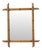French Chinoiserie Faux Bamboo Mirror in Wood, 1920s For Sale