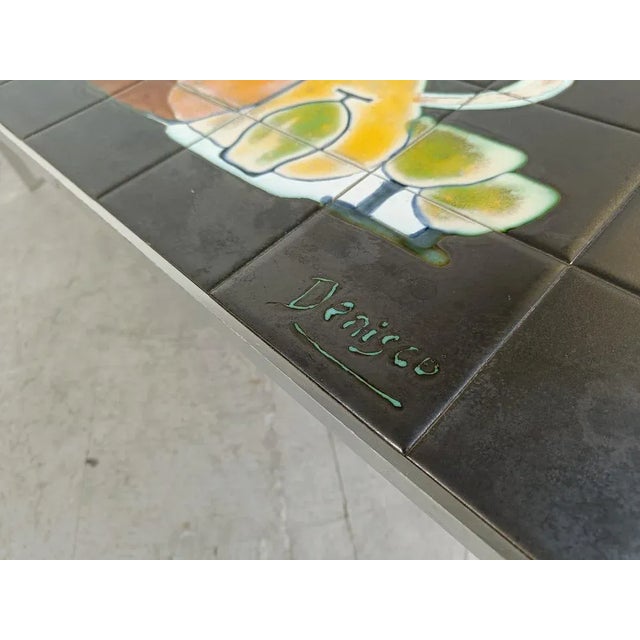 Mid-Century Modern Vintage Ceramic Coffee Table by Denisco, 1960s For Sale - Image 3 of 11