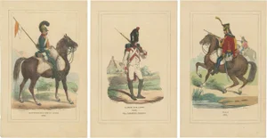 Weber, Various Soldiers, 1843, Prints, Set of 3