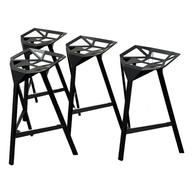 Konstantin Grcic for Magis Stool_One Counter Stools, Set of Four For Sale