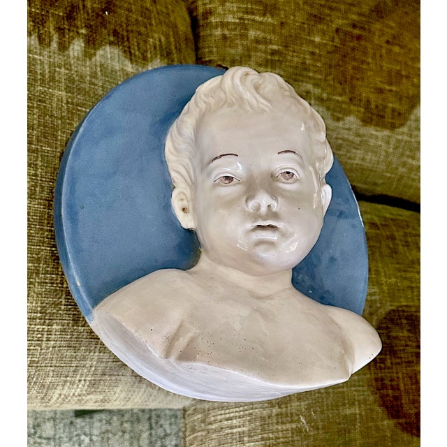 Italian Terracotta Bust Young Boy, Cantagalli Workshop For Sale - Image 4 of 16