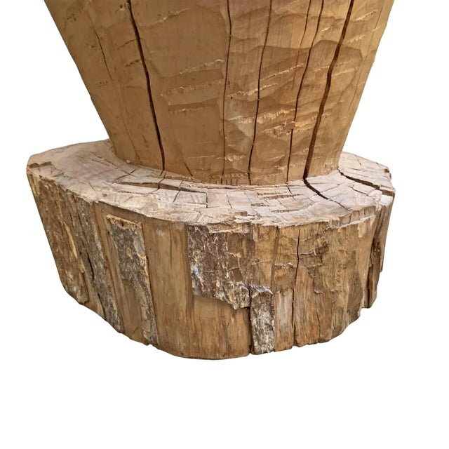Large 19th Century Wooden Mortar For Sale - Image 10 of 13