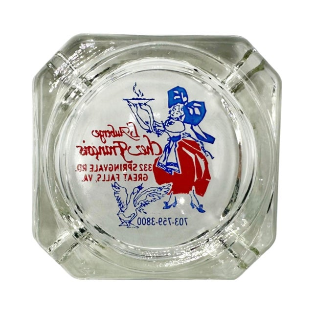 Vintage l'Auberge Chez François Restaurant Ashtray Great Falls, Virginia For Sale - Image 11 of 12