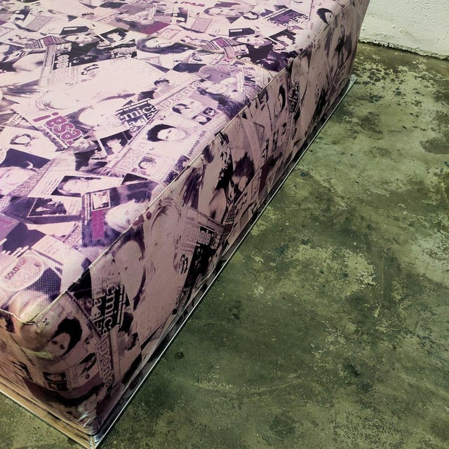 Vintage Heart Leather Sofa For Sale - Image 4 of 6