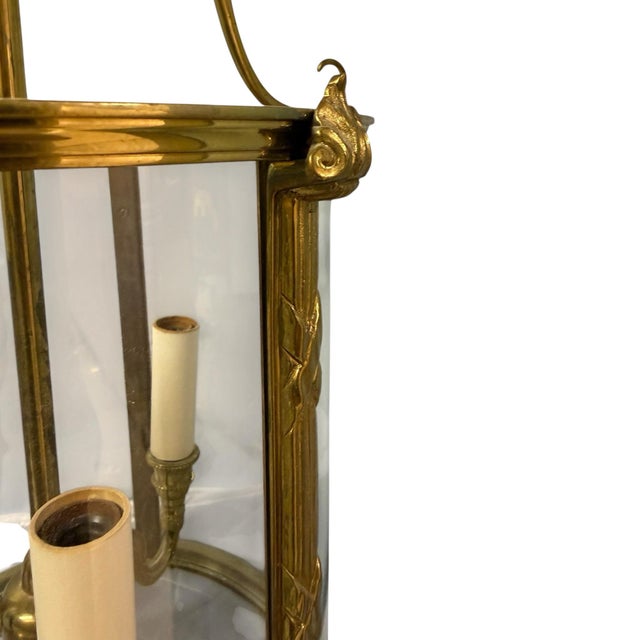 Vaughan Vaughan Polished Brass Hanging Lantern For Sale - Image 4 of 5