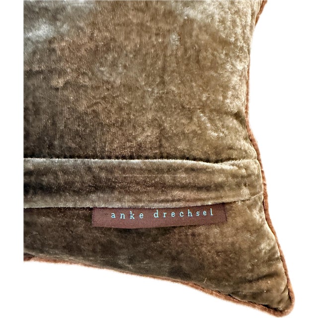 Anke Drechsel Embroidered Anke Drechsel Pillow For Sale - Image 4 of 4