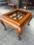 Wood Vintage Chinoiserie Carved Wood End Table With Glass Inset For Sale - Image 7 of 10