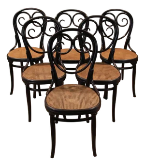 Vintage Chairs by Michael Thonet for Gebrüder Thonet, 1880, Set of 6