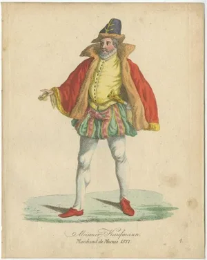 Merchant from Meissen Dresden, 1805, Engraving on Paper