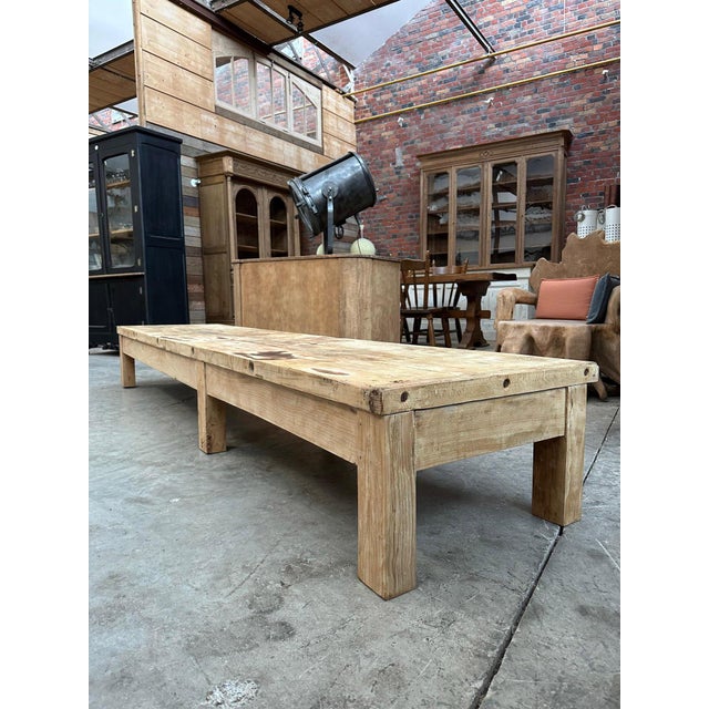 1950s Large Beech Coffee Table, 1950s For Sale - Image 5 of 14