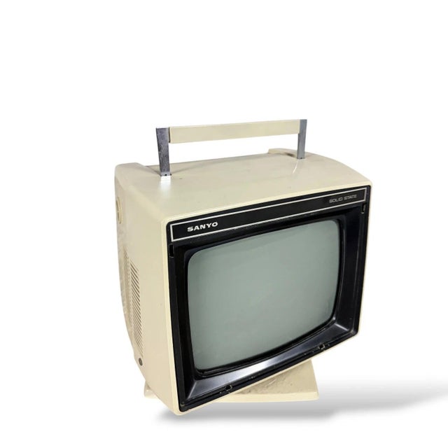 1970s Vintage Space Age Portable Television from Sanyo, 1970s For Sale - Image 5 of 10