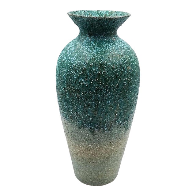 1970s Green Lava Vase. Made in Germany For Sale