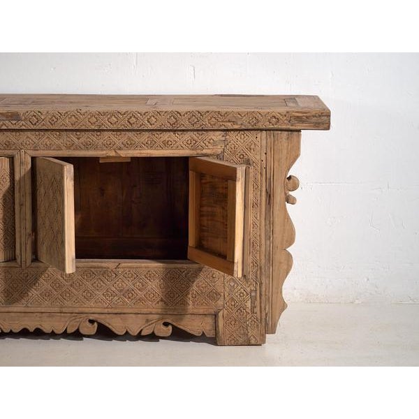 Antique Hand Carved Low Sideboard, 1850s For Sale - Image 9 of 18