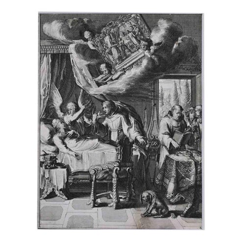 Romeyn de Hooghe, La Manière de se Bien Preparer à La Mort, Etching, 1700 For Sale