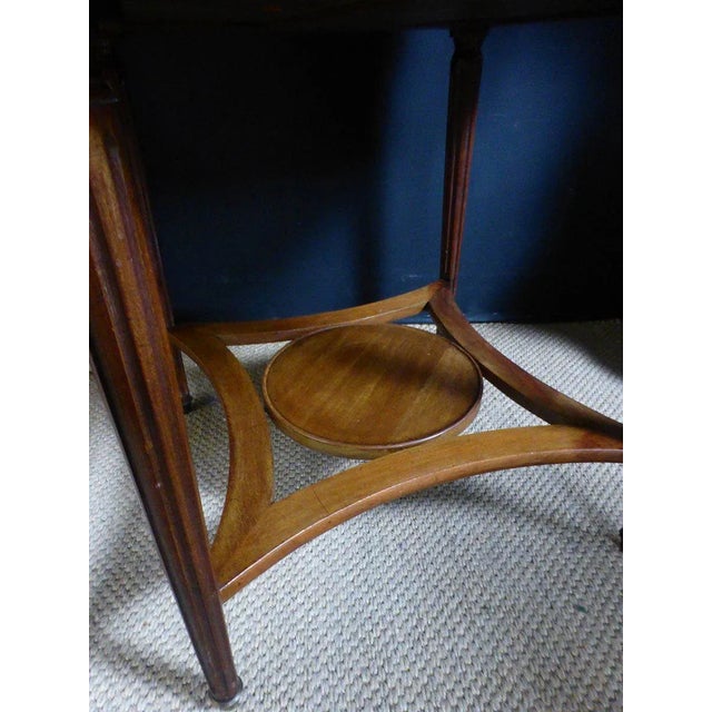 Vintage Mahogany Bouillotte Table For Sale - Image 4 of 11
