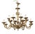 Louis XV Brass and Glass Chandelier, 1910 For Sale