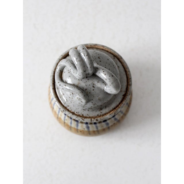Late 20th Century Vintage Studio Pottery Jar For Sale - Image 5 of 11