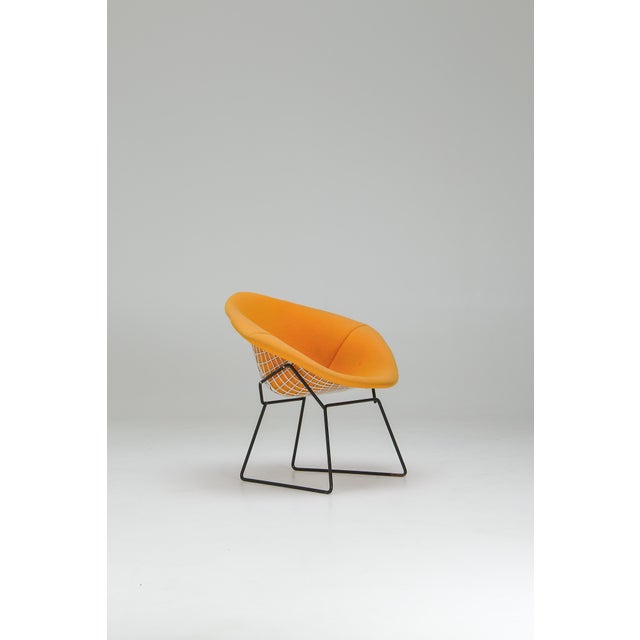 Diamond Chair in Yellow Upholstery by Harry Bertoia for Knoll International, 1950s For Sale - Image 18 of 18