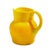 A beautifully proportioned Cadmium yellow opaline blown art glass pitcher. The pitcher has a bulbous body with an...