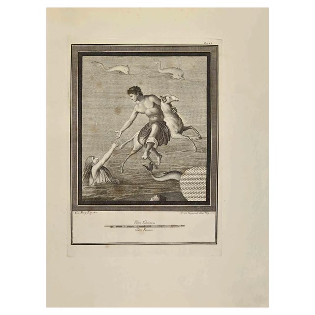 Francesco Cepparoli, Helle Reaching for Phrixus, Etching, 18th Century For Sale