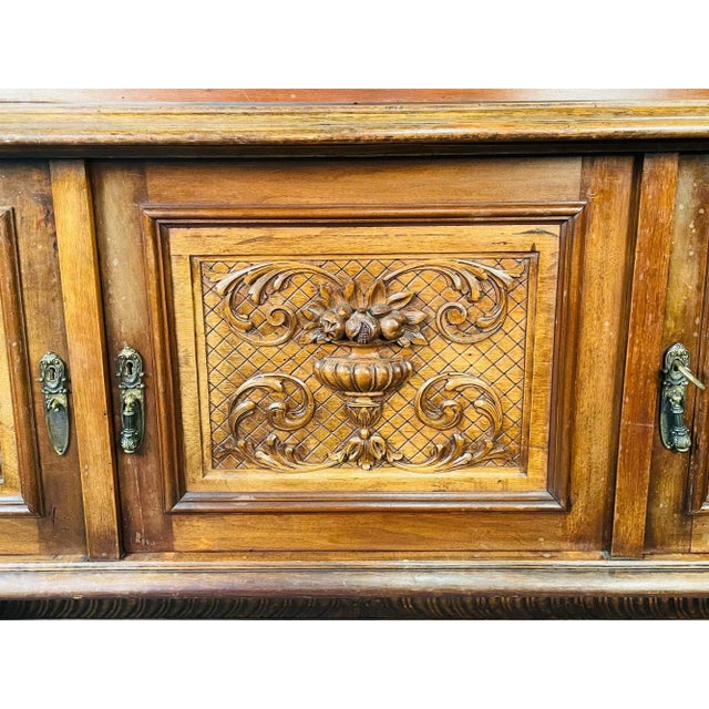 Victorian R. J. Horner Victorian Sideboard, Full Griffins, Figural, 1880s, Refinished For Sale - Image 3 of 13