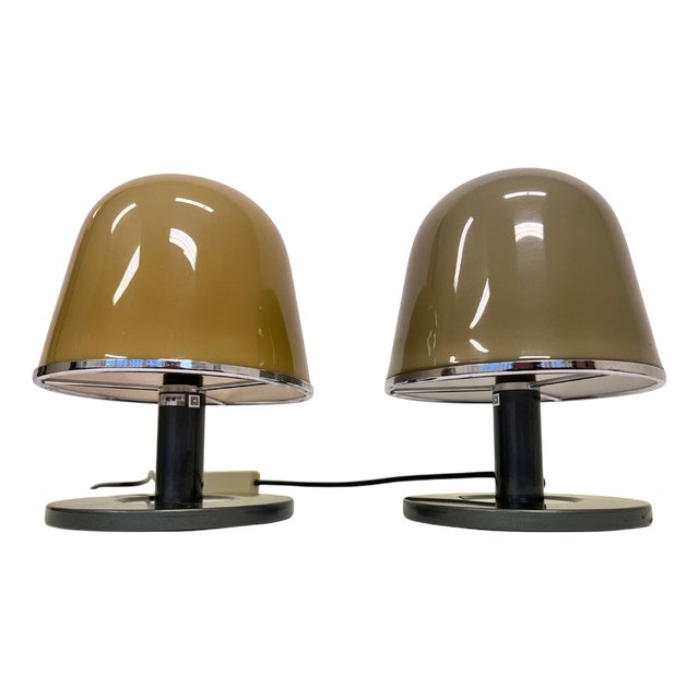 Mid-Century Modern Table Lamps by Franco Bresciani, 1970s, Set of 2 For Sale