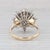 Mid 20th Century 2.50ctw Diamond Cluster Engagement Ring 14k Yellow White Gold Size 11.25 For Sale - Image 4 of 8