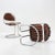 Gastone Rinaldi Mid-Century Tubular Chrome and Leather Cantilever Dining Chair, 1970s by Gastone Rinaldi For Sale - Image 4 of 9