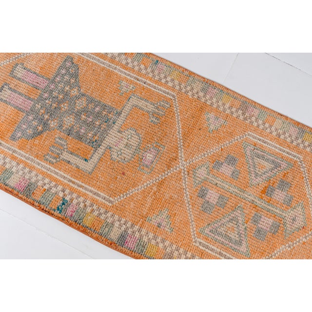 1950s Low Pile Wool Runner For Sale - Image 4 of 10