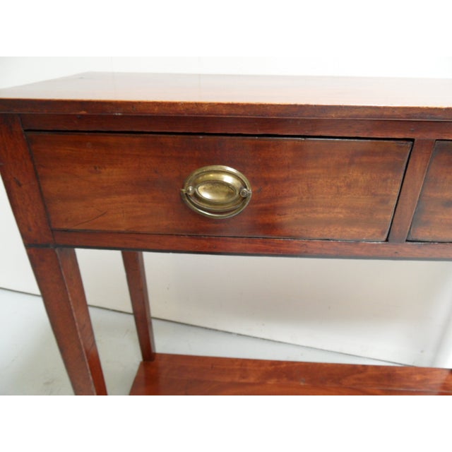 Antique Mahogany Side Table with Drawers For Sale - Image 4 of 11