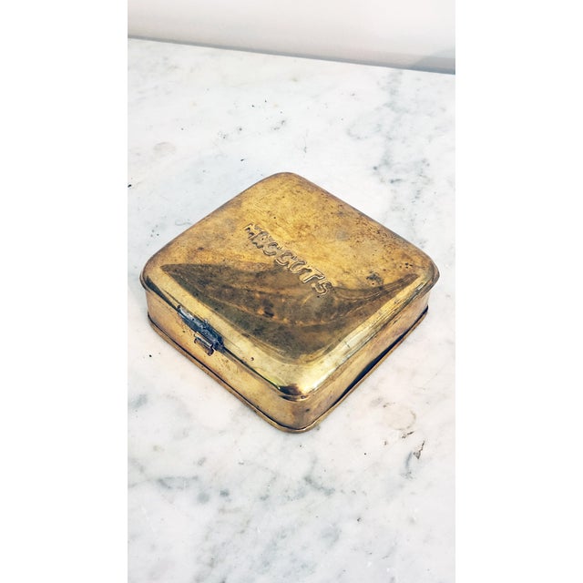 Metal Vintage Brass Fishing Bait Boxes, Nesting Angler Tins, Rustic Collectibles For Sale - Image 7 of 13