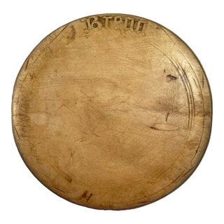 Antique English Country Bread Board- Carved Bread For Sale