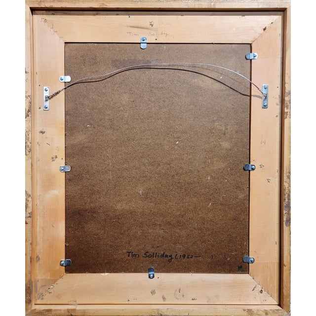 Wood Tim Solliday -Hollywood Palm Trees - Oil Painting For Sale - Image 7 of 7