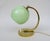 Modern Art Deco Bedside Lamp in Brass with Green Cased Glass Shade, 1920s For Sale - Image 3 of 15