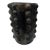 Contemporary Sejnane Cylindrical Clay Bumpy Vessel - Dark Large For Sale - Image 3 of 5