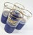Early 20th Century Art Deco Gold and Lapis Textured Tumblers- Set of Six For Sale - Image 5 of 11
