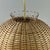 Mid-Century Modern Swedish Ball Rattan and Brass Pendant Light, 1950s For Sale - Image 6 of 16