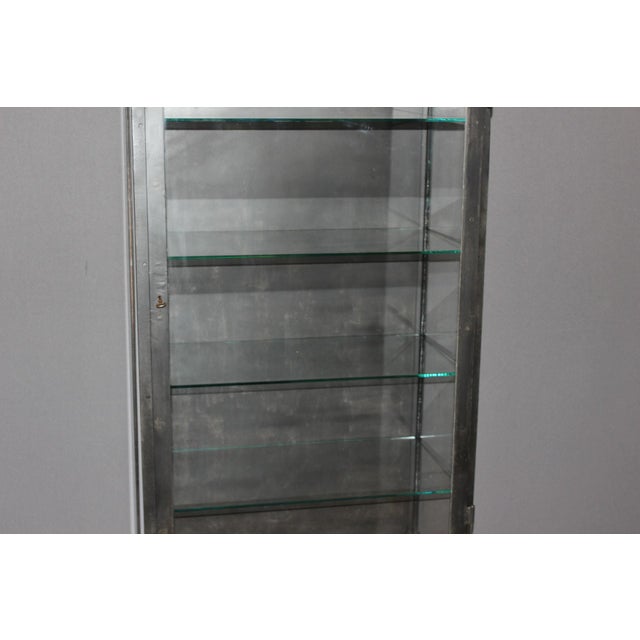 Black Lacquered Iron Display Case, 1920 For Sale - Image 3 of 14