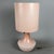 Large Vintage Opal Glass Pink Table Lamp Bohemia Crystalex, 1970s For Sale - Image 4 of 15