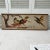 Lovely mid century pebble art of pheasants and duck in a tree setting. Mounted on a linen look backing with wood rail on...
