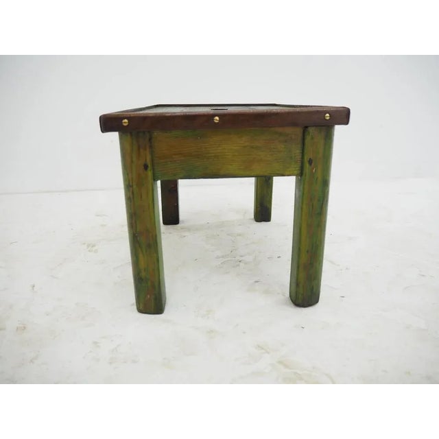 1950s Vintage Industrial Allwood Footstool, 1950s For Sale - Image 5 of 9